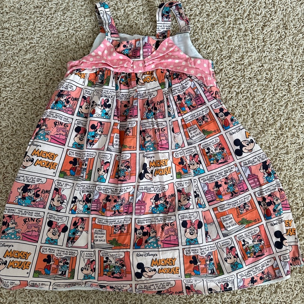 Pippa and Julie Disney Mickey Mouse Comic Print Dress